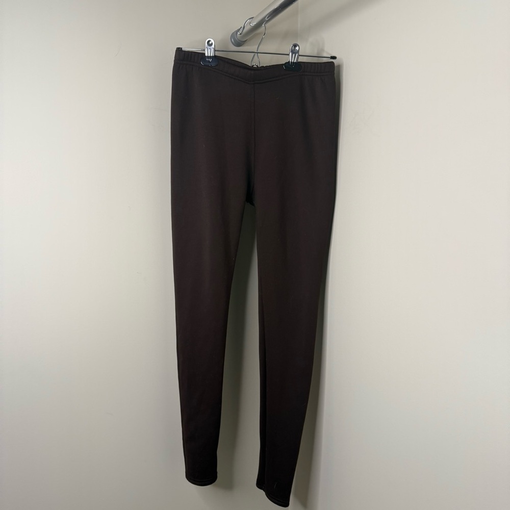 Brown Just Cozy Lined Leggings | Fleece Pants for Winter